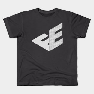 Isometric Alphabet Letter, Letter E Kids T-Shirt